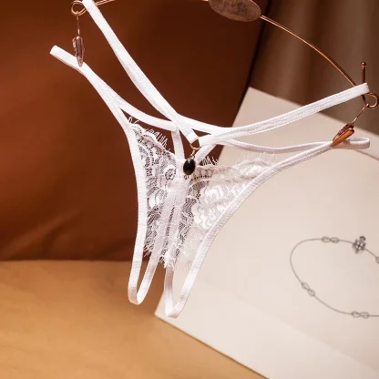 See-through Crotchless G-string with Multi Strap - Image 10