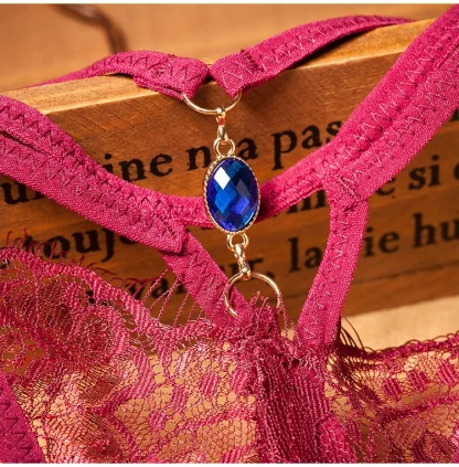 See-through Crotchless G-string with Multi Strap - Image 9