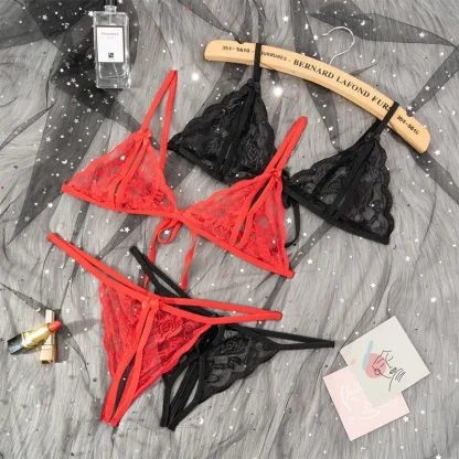 Crotchless Lingerie with Open Cup Design - Image 2