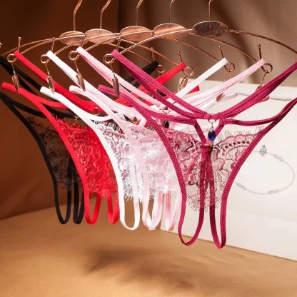 See-through Crotchless G-string with Multi Strap - Image 4