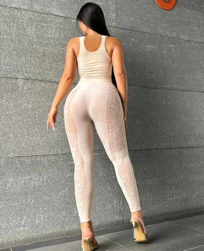Sheer Fishnet Bodystocking with Open Crotch - Image 8