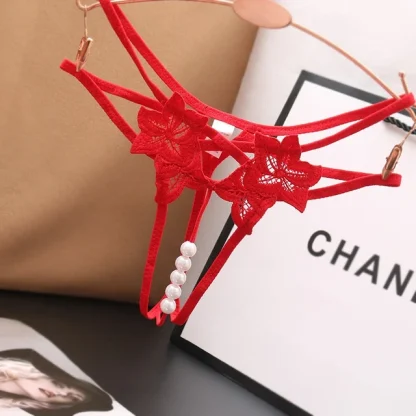See-through Crotchless G-string with Multi Strap - Image 14