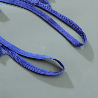 Open Crotch Lace G-string with Bowknot Decor - Image 9