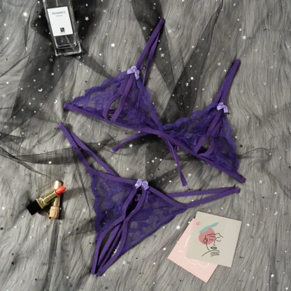 Crotchless Lingerie with Open Cup Design - Image 4