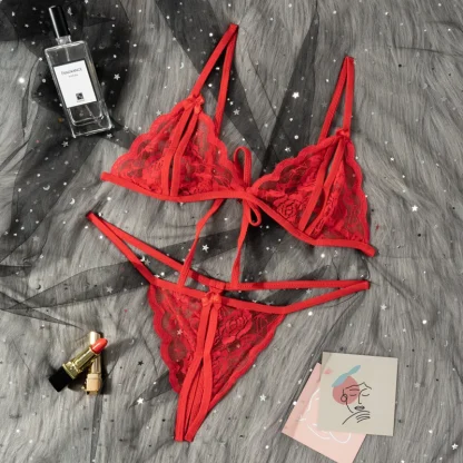 Crotchless Lingerie with Open Cup Design - Image 8