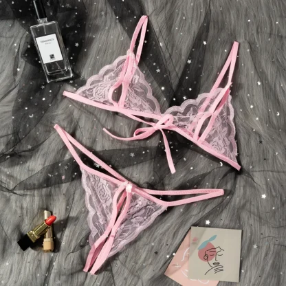 Crotchless Lingerie with Open Cup Design - Image 9