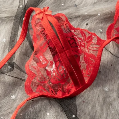 Crotchless Lingerie with Open Cup Design - Image 11