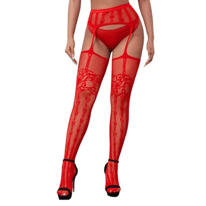 High-waisted Pantyhose with Suspender - Image 4