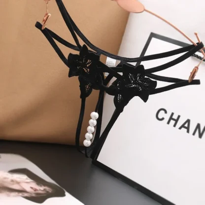 See-through Crotchless G-string with Multi Strap - Image 5